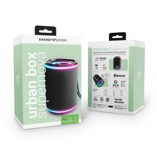 Energy Sitem Urban Box Noir Enceinte Bluetooth Supernova 16W Noir