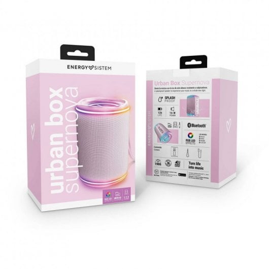 Energy Sistem Urban Box Rosa Altoparlanti Bluetooth Supernova 16W Rosa