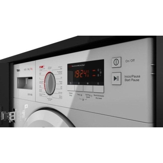 Lavasecadora Teka 8kg B LSI6 1480 integrable centrifugado 1400 rpm display digital