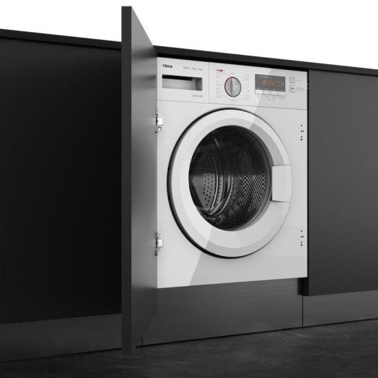 Lavasecadora Teka 8kg B LSI6 1480 integrable centrifugado 1400 rpm display digital