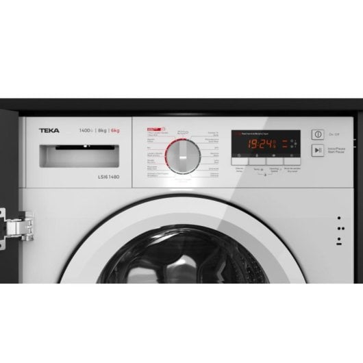 Lavasecadora Teka 8kg B LSI6 1480 integrable centrifugado 1400 rpm display digital
