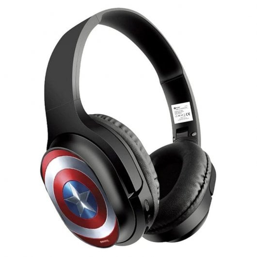 Marvel Captain America 001 Kabellose Kopfhörer Schwarz