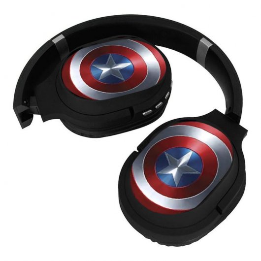 Marvel Captain America 001 Kabellose Kopfhörer Schwarz