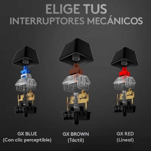 Logitech G512 Carbon Teclado Mecánico Gaming RGB GX Blue (USA)