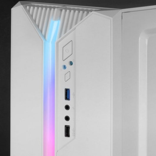 Mars Gaming MC-S1 Caja PC Micro-ATX Ultra-Compacta ARGB 12 Modos USB 3.0 Ventana Blanco