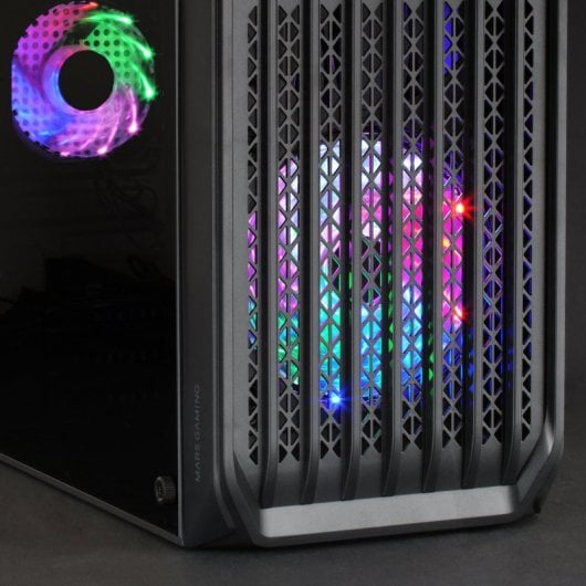 Mars Gaming MC-S2 Caja PC Micro-ATX Ultra-Compacta 2x Ventilador FRGB USB 3.0 Ventana Negro