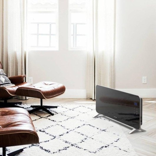 Universal Blue Cala Conta 5020B Panel Calefactor de Cristal Negro WiFi 2000W