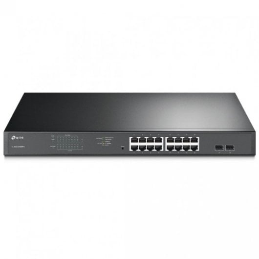 TP-Link TL-SG1218MPE Switch 16 Puertos Gigabit PoE+ 10/100/1000 Mbps + 2 Puertos SFP