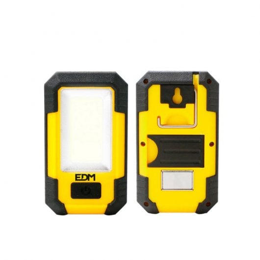 Lanterna EDM COB LED com gancho magnético e suporte 8W 500lm