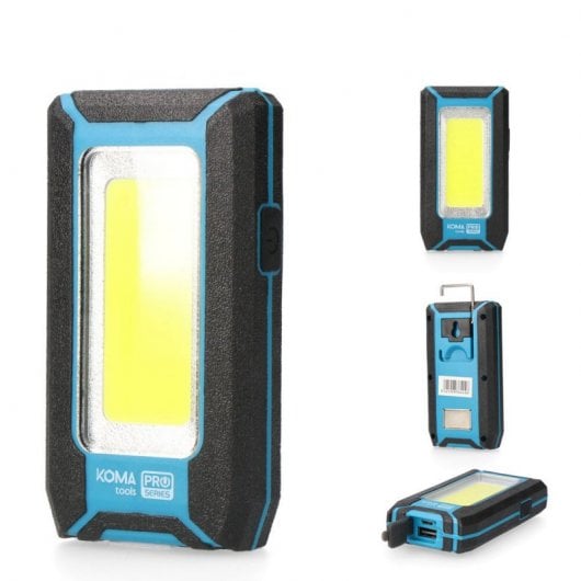 EDM Linterna LED COB Profesional con Gancho 8W 500lm