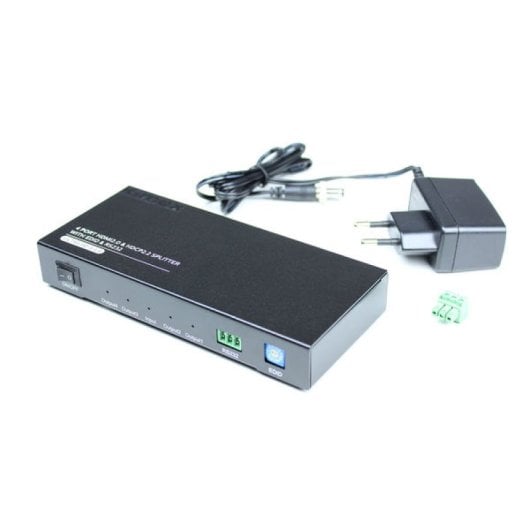 Kimex Splitter HDMI 2.0/HDCP 2.2 1x Entrada-4x Salidas EDID RS232 4K60Hz