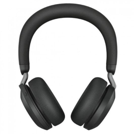 Auriculares Jabra Evolve2 75 kabellos Bluetooth mit Geräuschunterdrückung, Mikrofon, Ladestation, schwarz