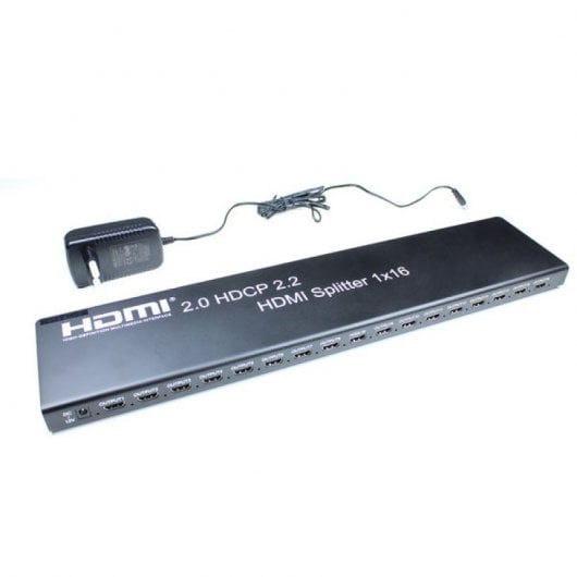Répartiteur Kimex HDMI 2.0/HDCP 2.2 1x entrée-16x sorties EDID RS232 4K60Hz