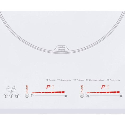 Cata INSB 6003 WH Placa de Inducción 3 Zonas 60cm Blanca