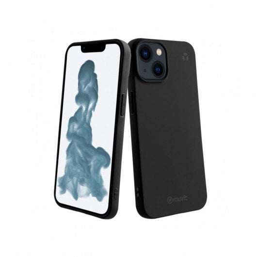 Custodia nera Muvit for Change Recycletek per Apple iPhone 14