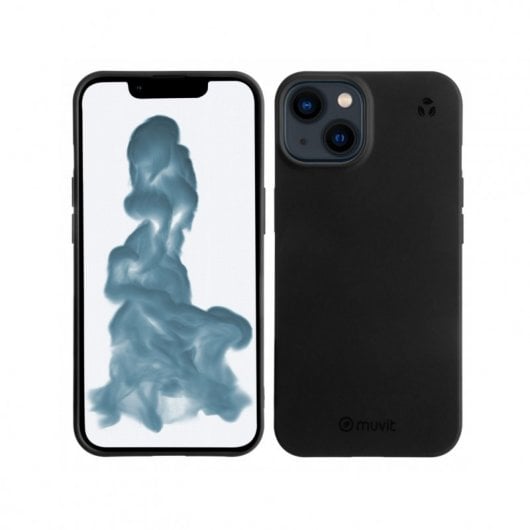 Custodia nera Muvit for Change Recycletek per Apple iPhone 14