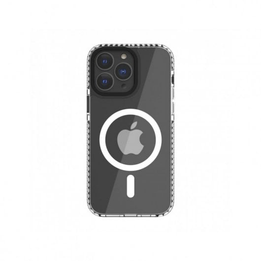Muvit for Change Funda Recycletek Magsafe Shockproof 3m Transparente/Negra Apple iPhone 14 Pro