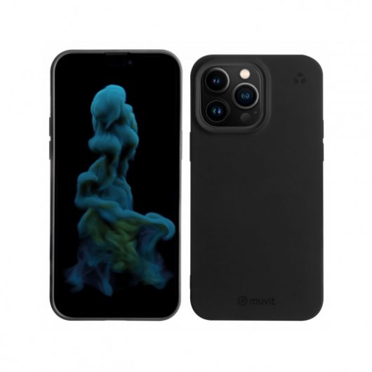 Muvit for Change Funda Recycletek Negra para Apple iPhone 14 Pro Max