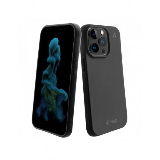 Muvit for Change Funda Recycletek Negra para Apple iPhone 14 Pro Max