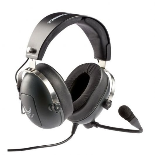 Thrustmaster T.Flight U.S. Air Force Écouteurs Avec fil Arceau Contrôle de l’aviation/du trafic aérien Noir, Gris