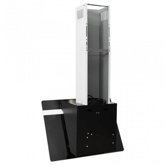 VidaXL Hotte décorative 60 cm C Acier inoxydable/Verre trempé Noir