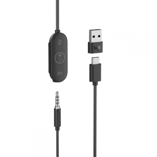Logitech Zone Wired Earbuds Auriculares USB-C Optimizado MS Grafito
