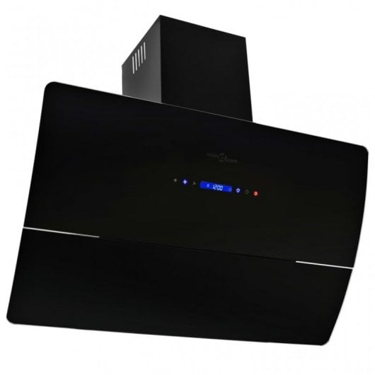 VidaXL Hotte décorative 90 cm D Inox/Noir