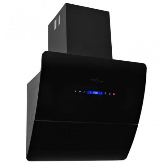 VidaXL Exaustor de Parede 60cm Aço Inoxidável/Preto