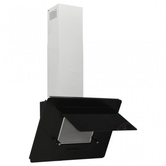 Cappa Decorativa VidaXL 60 cm C Acciaio Inossidabile/Vetro Nero