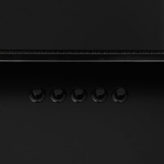Cappa Decorativa VidaXL 60 cm C Acciaio Inossidabile/Vetro Nero