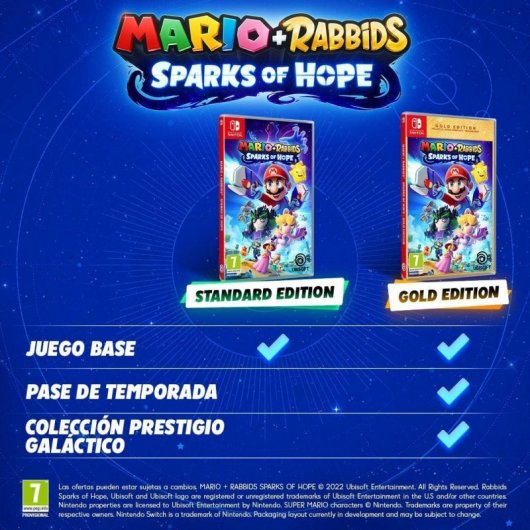 Mario + Rabbids Sparks of Hope Gold Edition Nintendo Switch