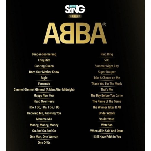 Let´s Sing ABBA PS5