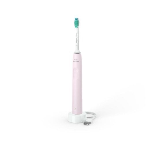 Brosse à dents électrique Philips Sonicare 2100 Rose technologie sonique minuterie LED