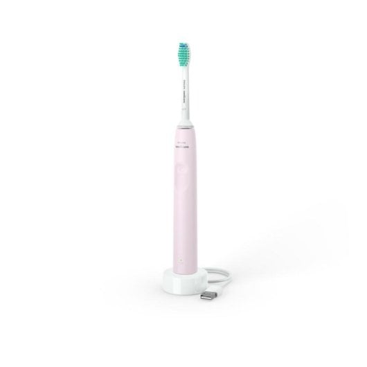 Brosse à dents électrique Philips Sonicare 2100 Rose technologie sonique minuterie LED