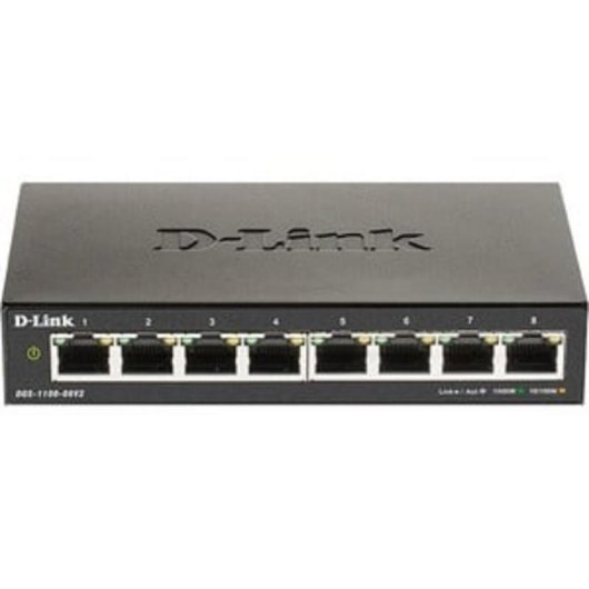 Switch Gestionado D-Link DGS-1100-10MPV2/E 8 Ports Gigabit PoE+ 2 SFP