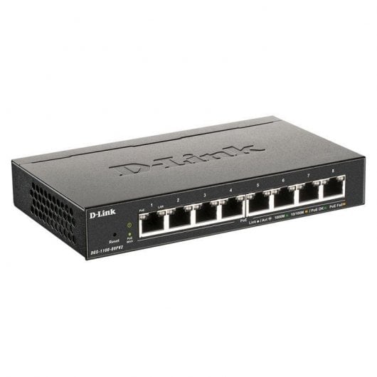 D-Link DGS-1100-08PV2/E Switch 8 Puertos Gigabit PoE
