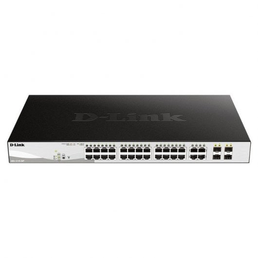 Switch gestito D-Link DGS-1210-28P/E Smart+ 24 porte Gigabit Ethernet PoE + 4 porte combinate 1000BASE-T/SFP