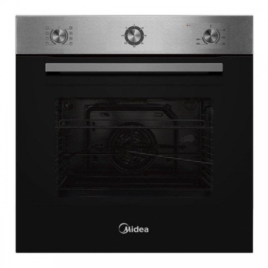 Forno Multifunções Midea MCO6070MMAJ Limpeza Manual 70L 60cm A Guias Telescópicas Inox Preto