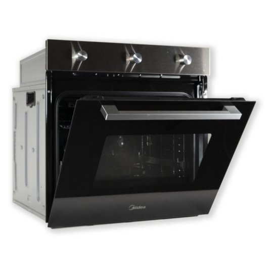 Forno Multifunções Midea MCO6070MMAJ Limpeza Manual 70L 60cm A Guias Telescópicas Inox Preto