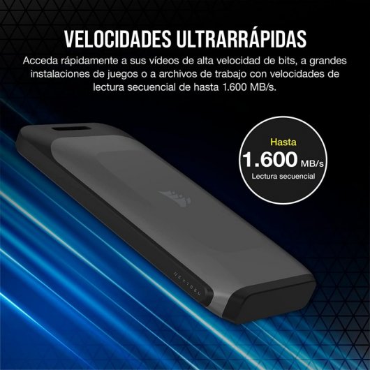 Corsair EX100U SSD Portátil 4TB USB-C