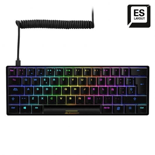 Sharkoon Skiller SGK50 S4 Teclado Mecánico Gaming RGB Kaihl Red Negro