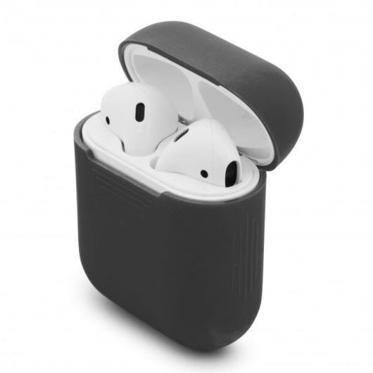 PcCom Essential Funda Protectora para Airpods Negra