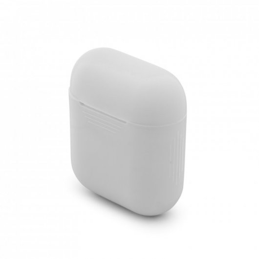 PcCom Essential Funda Protectora para Airpods Blanca