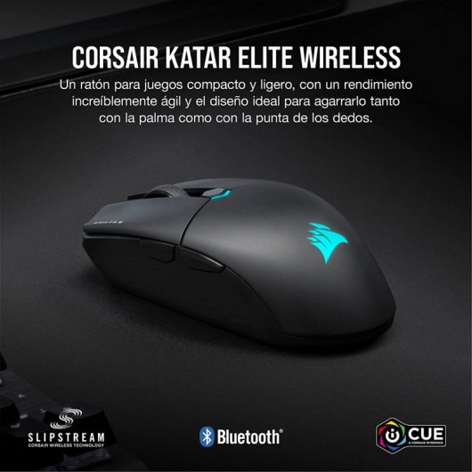 Mouse da gioco wireless Corsair Katar Elite 26.000 DPI