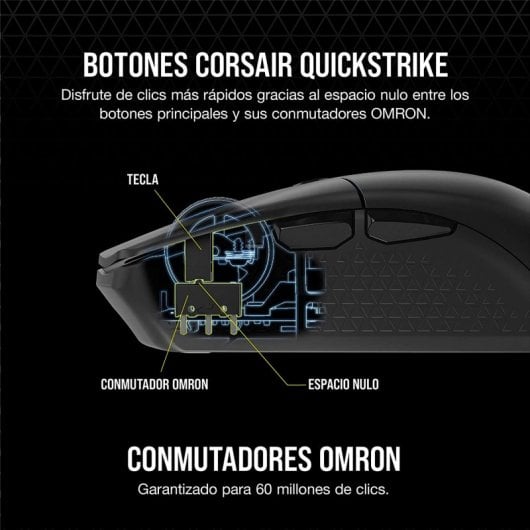 Mouse da gioco wireless Corsair Katar Elite 26.000 DPI