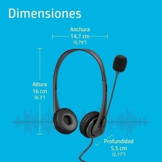 Auriculaires HP G2 filaires USB-A pour bureau avec réduction de bruit passive noirs