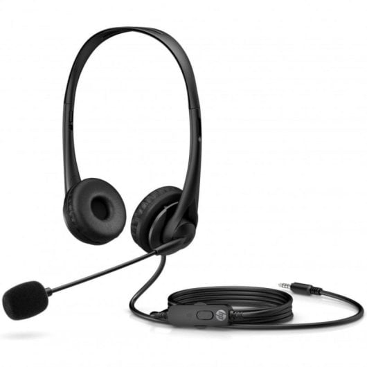 Auriculares HP G2 com fio Jack 3,5 mm Cancelamento de Ruído para Escritório Preto