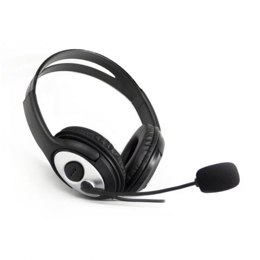 CoolBox CoolChat 3.5 Auriculares con Micrófono Negro/Plata