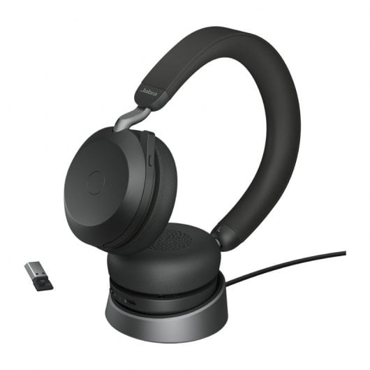 Jabra Evolve2 75 Auricolare Con cavo e senza cavo A Padiglione Ufficio Bluetooth Base di ricarica Nero