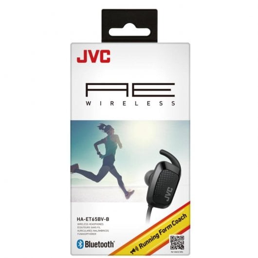 Cuffie sportive wireless JVC HA-ET65BV-B nere